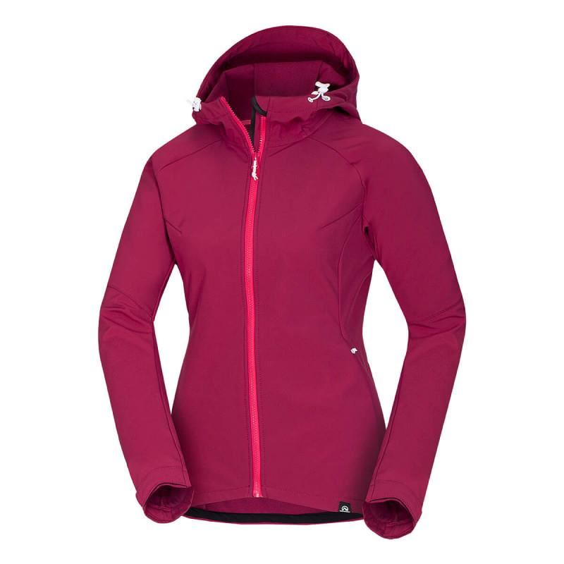 Jacheta femei stretch softshell 3L travel NORTHFINDER Viktorisa, Roz