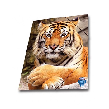 Mapa AR carton cu elastic Skag, 25 x 35 wild animals, tigru Mapa AR carton cu elastic Skag, 25 x 35 wild animals, tigru