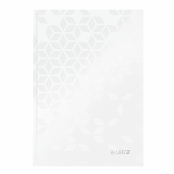 Caiet de birou Leitz WOW, A5, coperta dura, 80 file, matematica, alb Caiet de birou Leitz WOW, A5, coperta dura, 80 file, matematica, alb