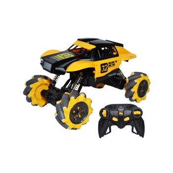 Masinuta Off-Road Monster Truck Jeep cu telecomanda, AC Suspensii 360 Drift, Galben Masinuta Off-Road Monster Truck Jeep cu telecomanda, AC Suspensii 360 Drift, Galben
