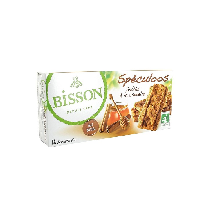 Fursecuri cu miere si scortisoara SPECULOOS , Bisson, 175g