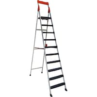 scara dubla pliabila din aluminiu emailat harbinger plianta maxim 155 kg trepte si platforma acoperite cu plastic anti-aderent picioare stabile maner de inchidere 91 trepte imagen 32_0_
0