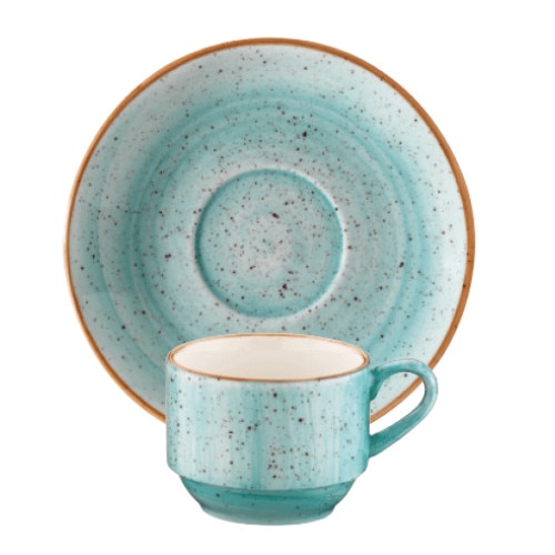 Set ceasca cu farfurioara pentru cafea Bonna Aqua 80ml