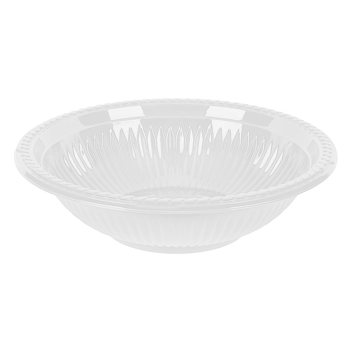 Комплект салатиера, бяла, 2 бр