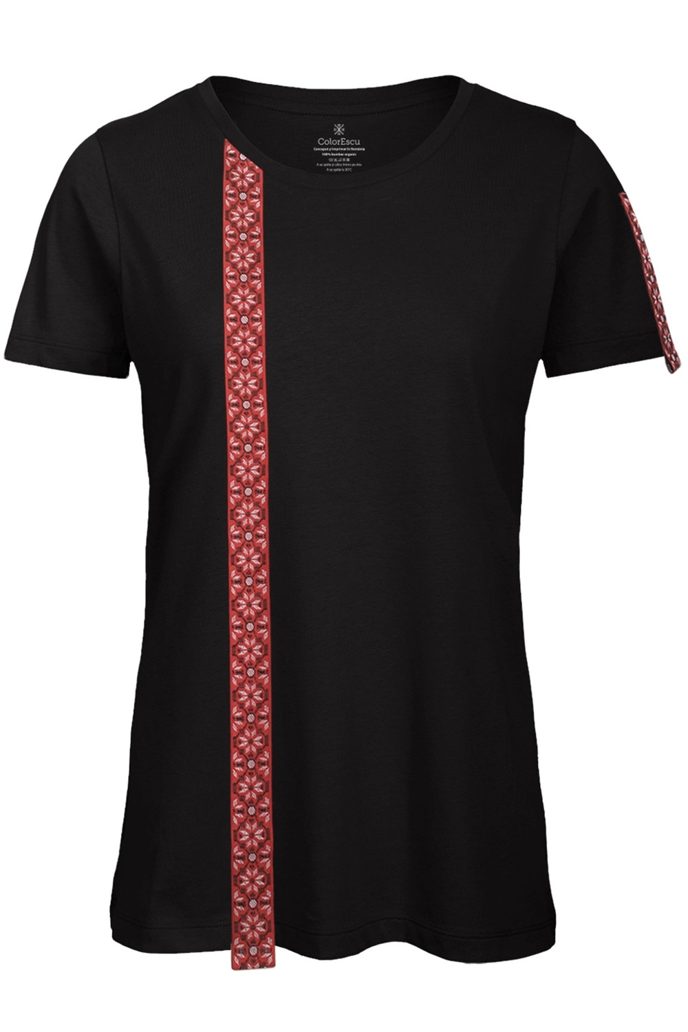 Motive tesute, negru, dama CIR54, ColorEscu