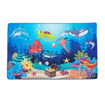 Covor copii antiderapant, 100x150cm, inaltime fir 6 mm, 100% poliamida, greutate 1350g /mp, model Oceania Covor copii antiderapant, 100x150cm, inaltime fir 6 mm, 100% poliamida, greutate 1350g /mp, model Oceania