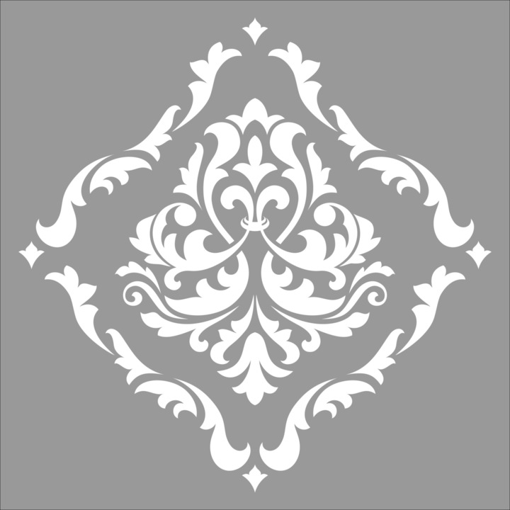Sablon Refolosibil Repetitiv Damask Rombo SP28 - 590 x 590mm