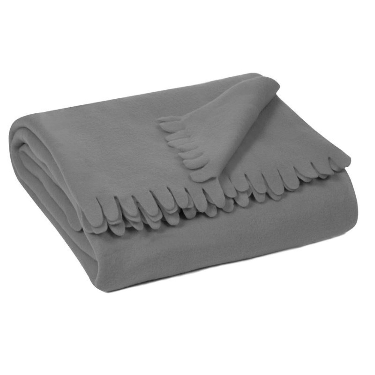 Patura,gri cu franjuri,dreptunghiulara, moale la atingere, mentine caldura,160 cm