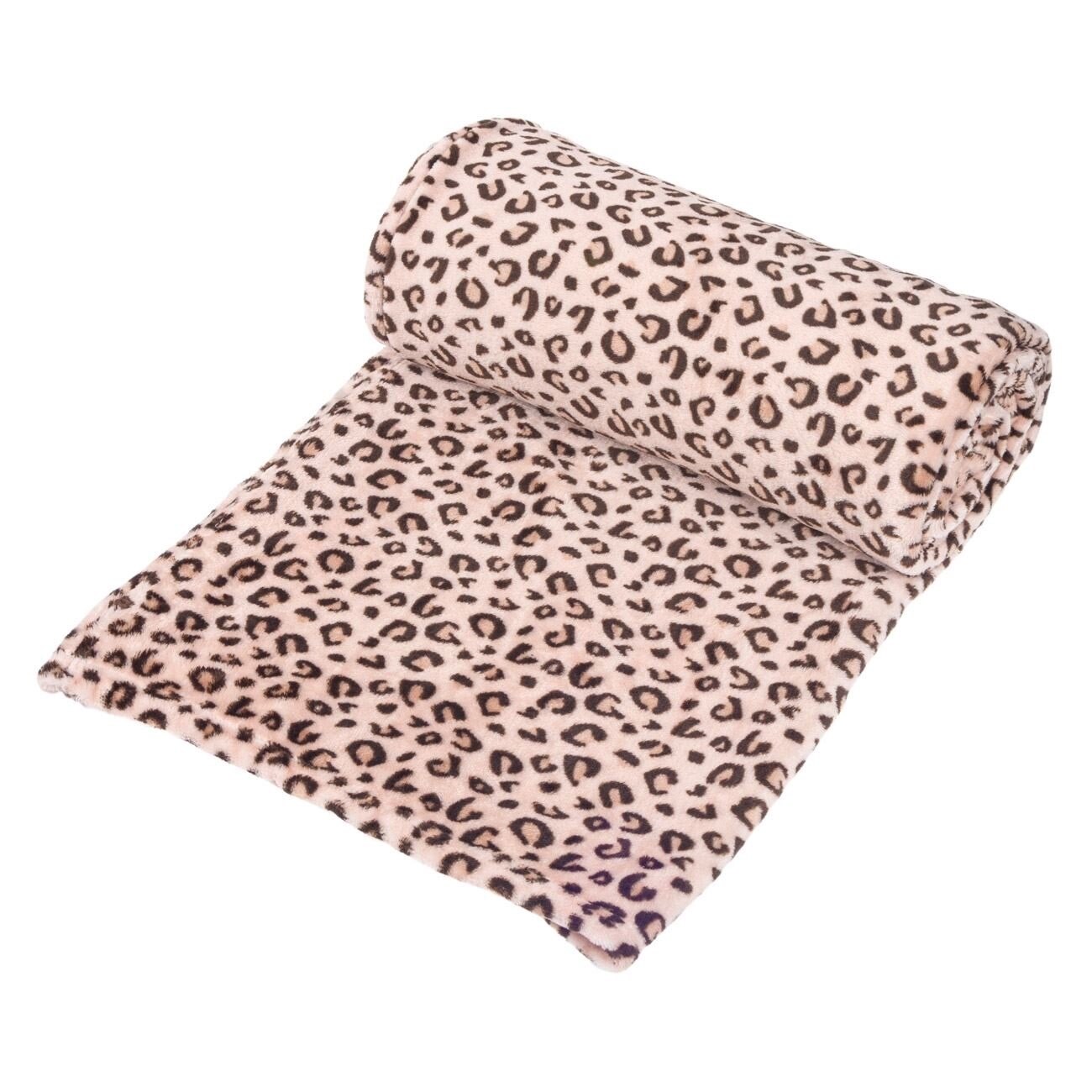 Patura, dreptunghiulara, roz cu negru,moale la atingere, mentine caldura, 230 x 210 cm