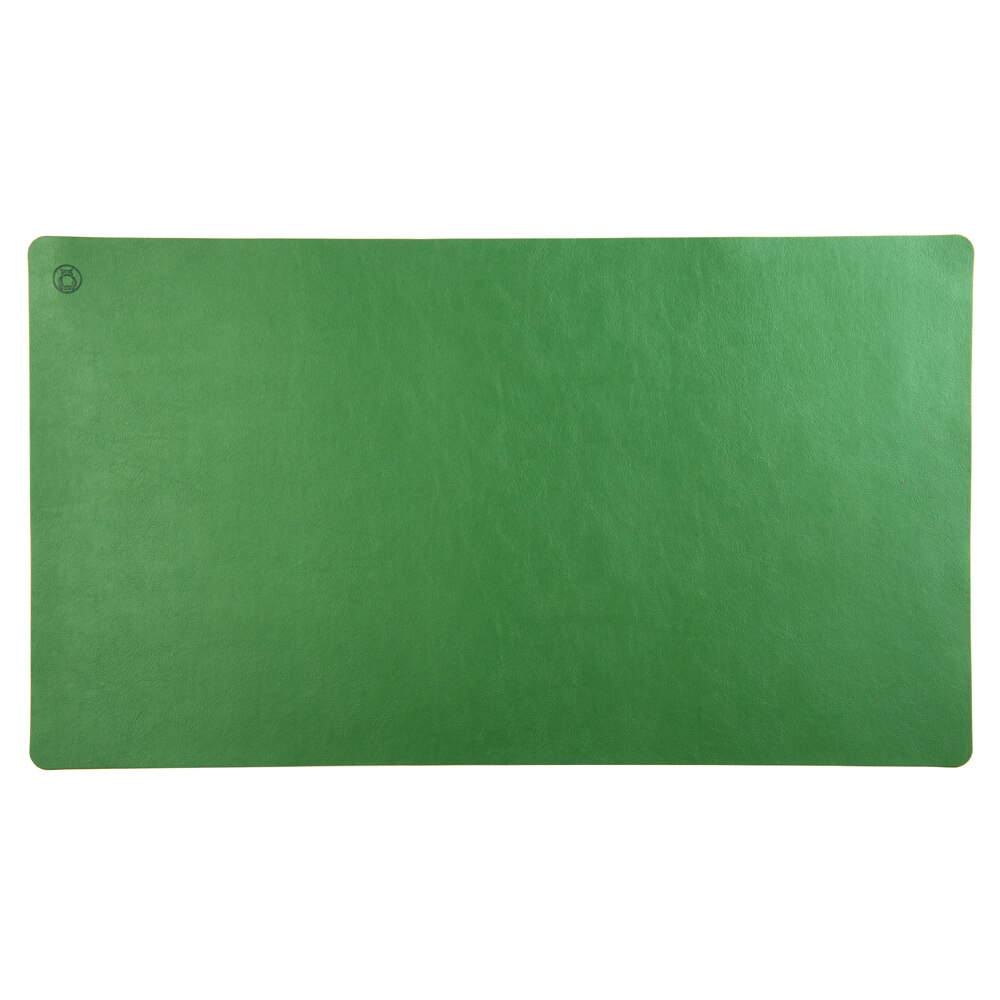 Set mapa birou Family & Friends pentru protectie birou, Unika, din piele PU cu 2 suporturi farfurie si 4 suporturi pahar, verde, 69 cm