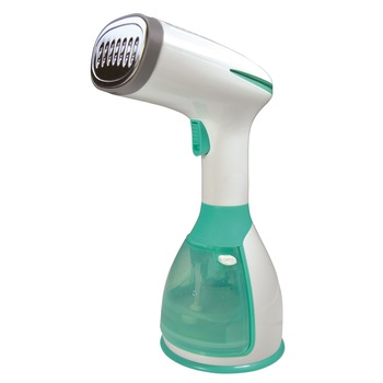 Aparat de calcat vertical cu abur Jocca, 1500 W, 280 ml, Abur 25 gr / min, Alb/Verde Aparat de calcat vertical cu abur Jocca, 1500 W, 280 ml, Abur 25 gr / min, Alb/Verde