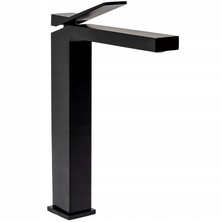 Смесител за мивка Rea Duet Black High, Месинг, Черен