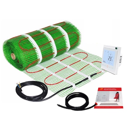 Kit covor incalzire in pardoseala 8 m² - 1200 W cu termostat digital programabil WIFI control