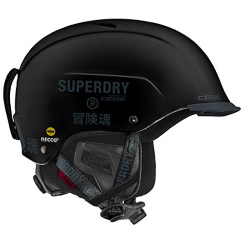 Casca ski Superdry Contest Visor Ultimate, Matt Black, 61-63