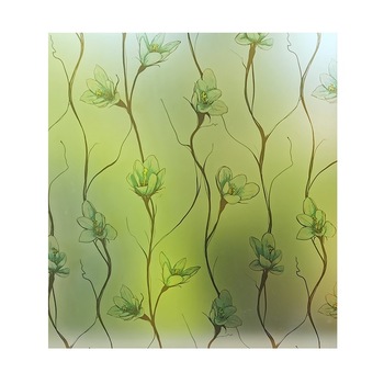 Folie decorativa pentru geam autoadeziva crengute verzi, 8 m x 1 m Folie decorativa pentru geam autoadeziva crengute verzi, 8 m x 1 m