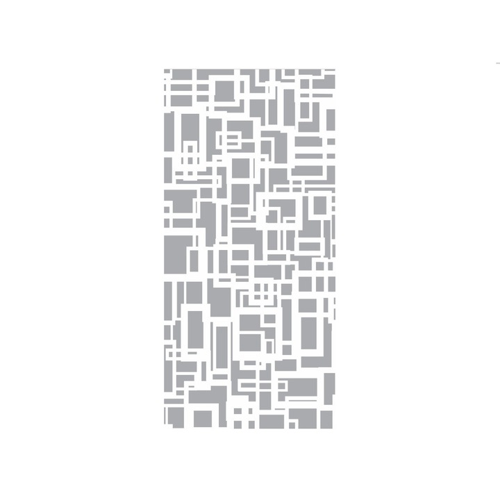 Декоративно фолио за самозалепващо стъкло 4 геометрични фигури, 1 м х 2,1 м