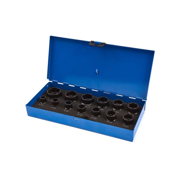 Set tubulare pentru prezoane uzate si antifurt, HBM, 14 piese, 1/2