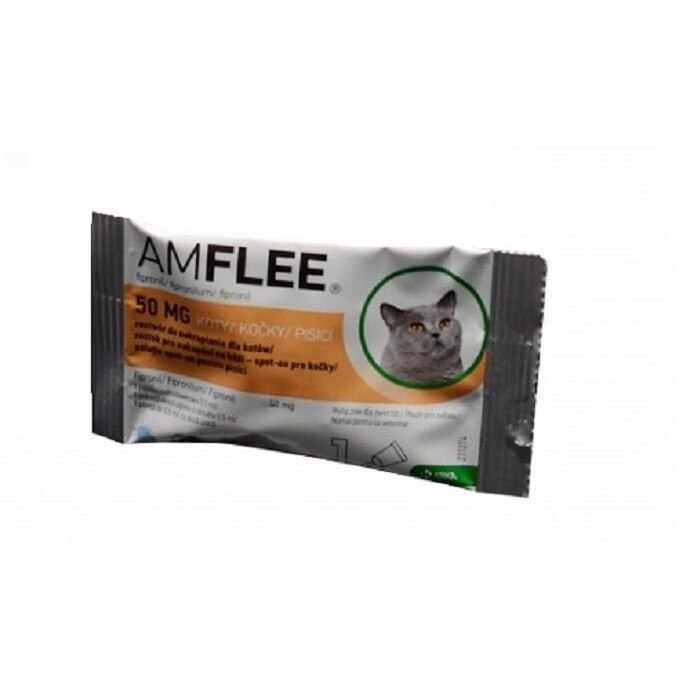 Pipeta Antiparazitara Pisica Amflee Spot-On, 50 mg