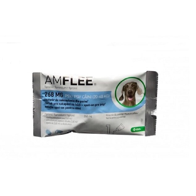Pipeta Antiparazitara Caine Amflee Spot-On 20-40 kg, 268 mg