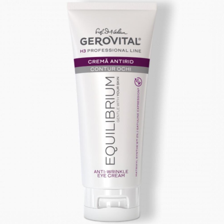Crema Antirid Contur Ochi Gerovital H3 Equilibrium, 100 ml