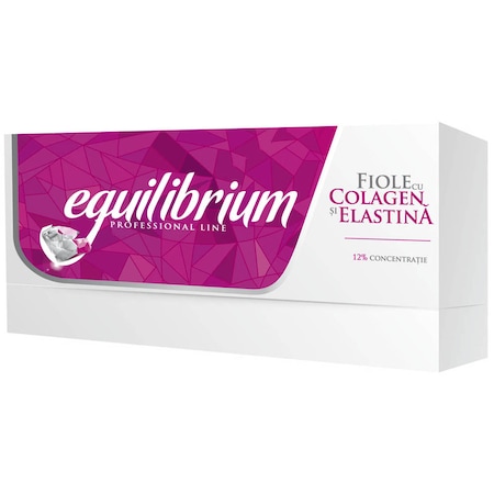 Fiole cu Colagen si Elastina Gerovital H3 Equilibrium, 20 buc x 2 ml