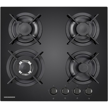 Plita incorporabila Heinner HBH-V4IWFGBK, Gaz, 4 arzatoare, Arzator wok, Aprindere electrica integrata, Gratar fonta, 58 cm, Sticla neagra Plita incorporabila Heinner HBH-V4IWFGBK, Gaz, 4 arzatoare, Arzator wok, Aprindere electrica integrata, Gratar fonta, 58 cm, Sticla neagra