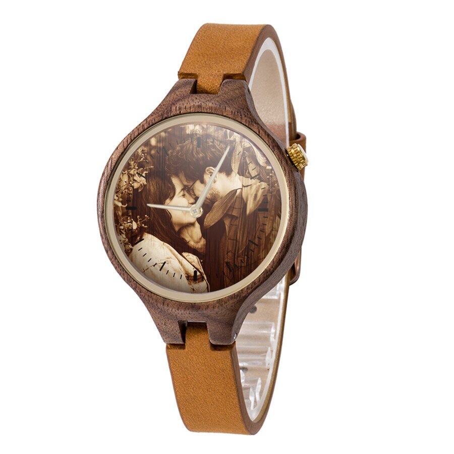 Ceas de lemn personalizat - ANGEL WANGE