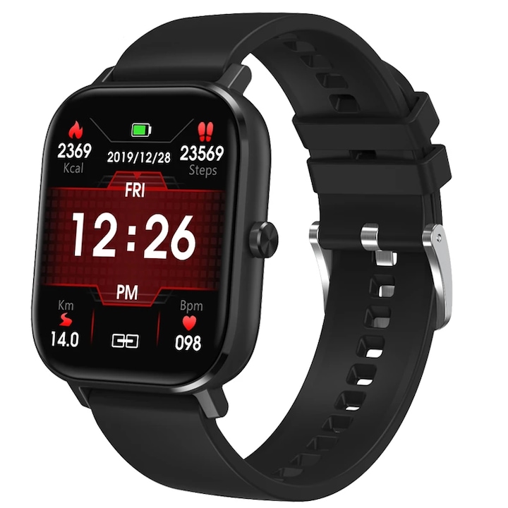 Ceas inteligent, ArcticElegance, model KT67, TFT, 1,39", silicon, IP67, pentru femei