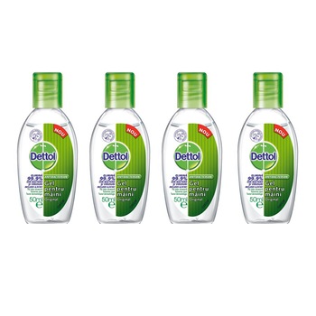 Pachet 4 x Gel dezinfectant pentru maini Dettol 50 ml Pachet 4 x Gel dezinfectant pentru maini Dettol 50 ml