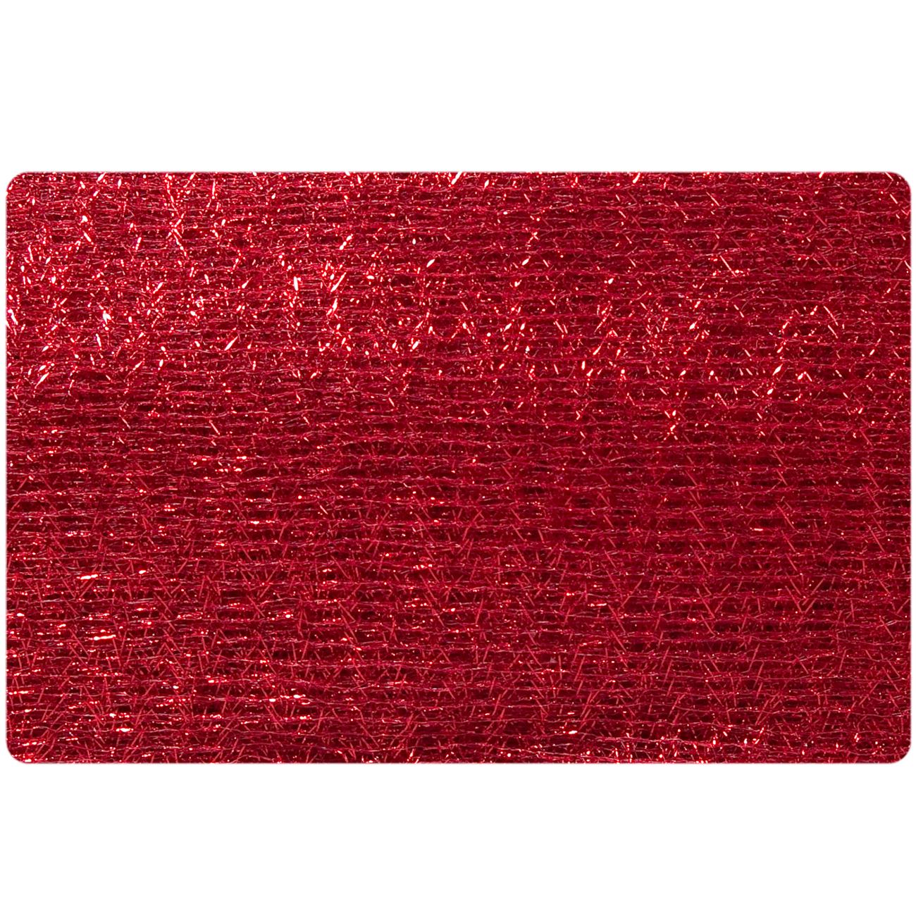 Panza decorativa, Zola®, de pus sub brad, rosie, sclipicioasa, 300x80 cm