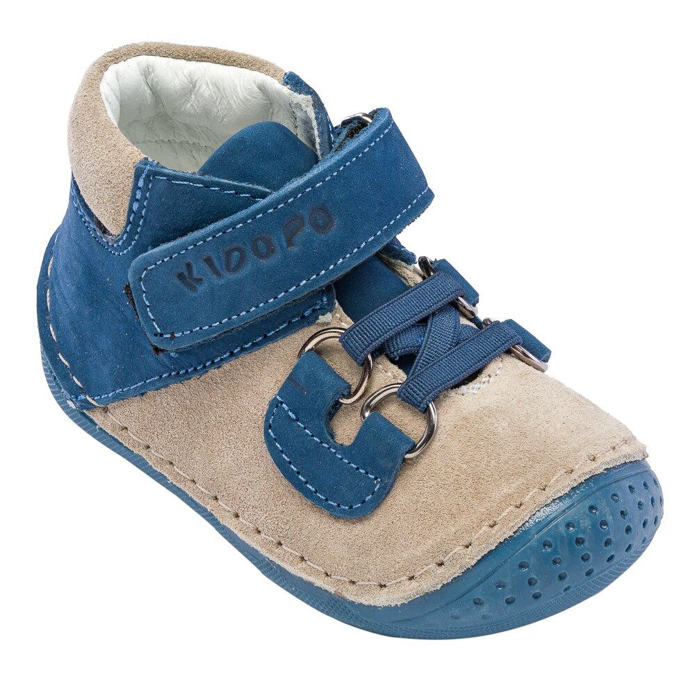 Ghete piele Kidopo Softy, Blue
