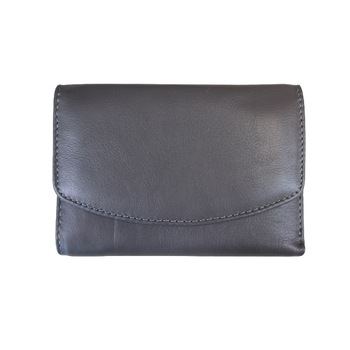 Portofel dama din piele naturala, Hassion, 1866 Silver Gray Portofel dama din piele naturala, Hassion, 1866 Silver Gray