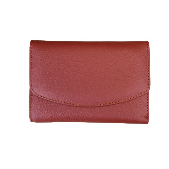 Portofel dama din piele naturala, Hassion, 1866 Orange