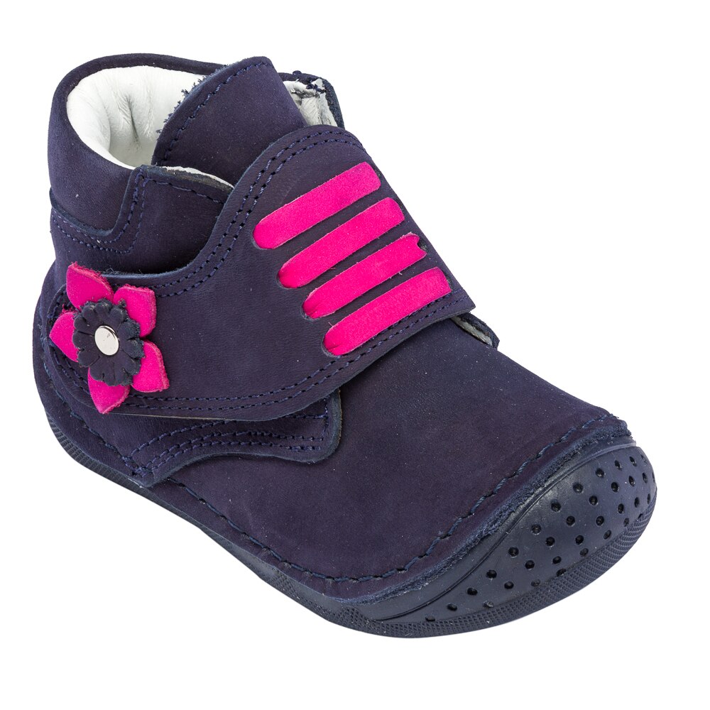 Ghete piele Kidopo Softy, Albastru inchis