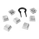 Комплект бутони за клавиатура HyperX Pudding White PBT, Layout US