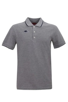 Tricou Polo Barbati Kappa, din Bumbac, cu Pique, Gri Tricou Polo Barbati Kappa, din Bumbac, cu Pique, Gri