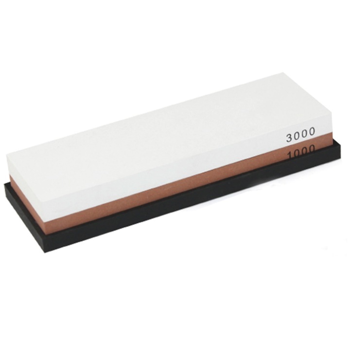 AmXea 1000/3000 Kés Élező Kő, 2 szemcsés, gumitámasz