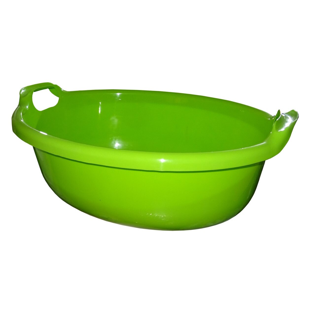 Lighean oval cu manere ND, 42 litri, Verde