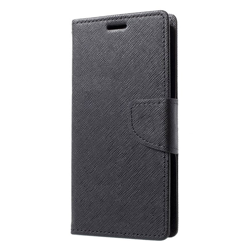 Husa carte Huawei Nova 5T - Fancy Book, inchidere magnetica - Neagra