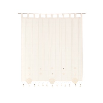 Perdea confectionata din bumbac 100%, Valentini Bianco, inaltime 100cm , latime 150cm, PR033 Perdea confectionata din bumbac 100%, Valentini Bianco, inaltime 100cm , latime 150cm, PR033