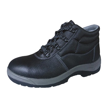 Ghete de protectie Top Strong, marime 42, piele de vitel, talpa elastica, bombeu metalic, protectie strivire, Negru Ghete de protectie Top Strong, marime 42, piele de vitel, talpa elastica, bombeu metalic, protectie strivire, Negru