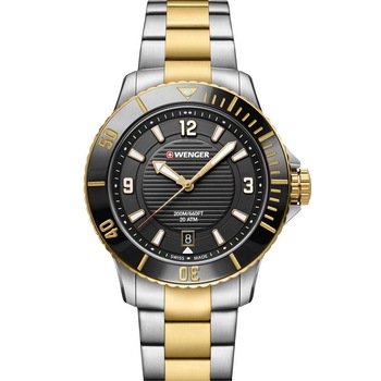Ceas de dama Wenger 01.0621.113, Quartz, 36mm, 20ATM, Argintiu Ceas de dama Wenger 01.0621.113, Quartz, 36mm, 20ATM, Argintiu