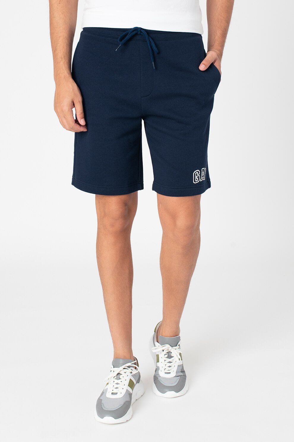 GAP, Bermude din jerseu cu snur de ajustare, Bleumarin