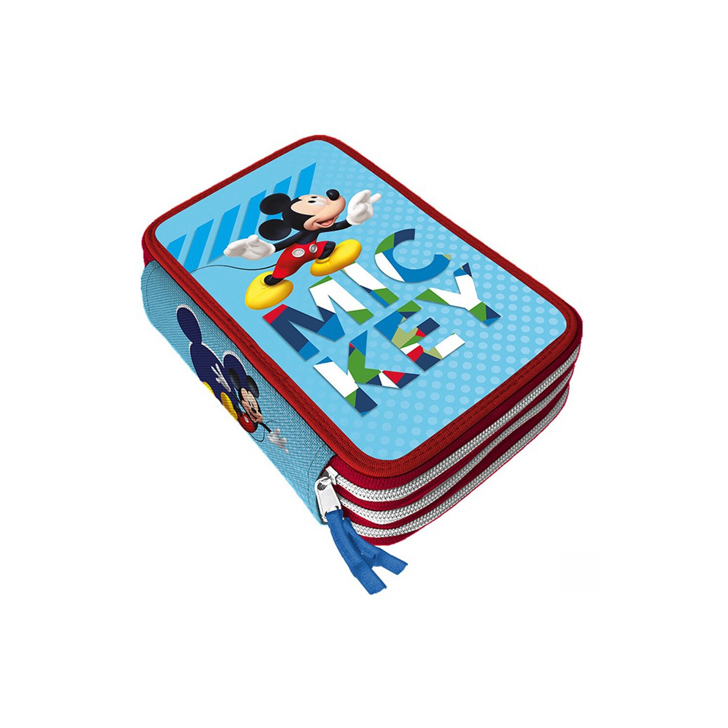 Penar Mickey Mouse Giotto triplu echipat Bleu/Rosu