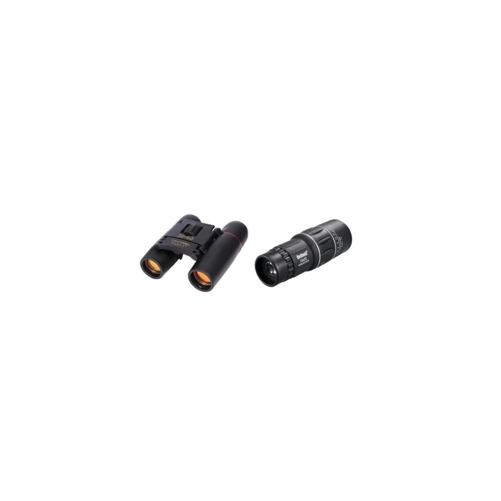 Комплект Bushnell с професионален бинокъл 30x60 и Монокъл Телескоп 16x52