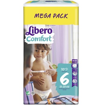 Scutece Libero Comfort 6 Megapack 13-20 Kg, 70 buc Scutece Libero Comfort 6 Megapack 13-20 Kg, 70 buc