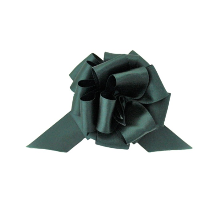 Funda din satin cu autoformare verde-inchis