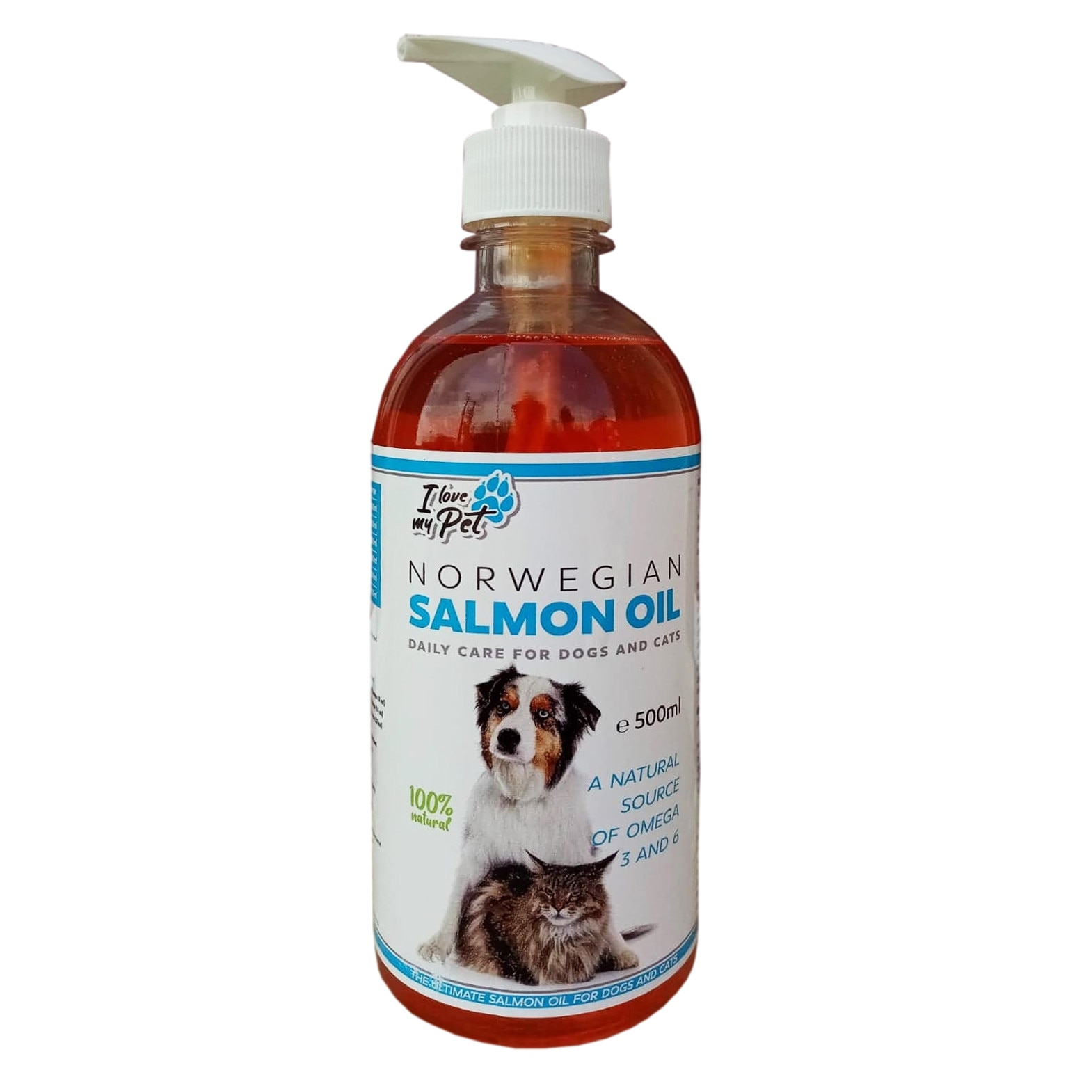 Ulei de somon norvegian, I Love My Pet, 500 ml