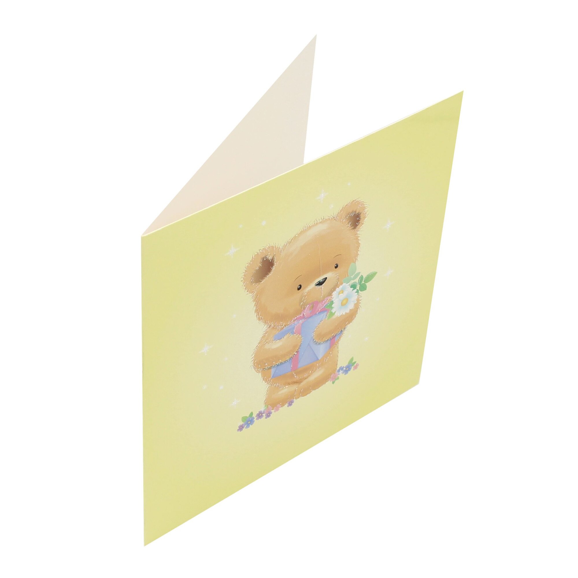 Felicitare Premium Shimmering Teddy