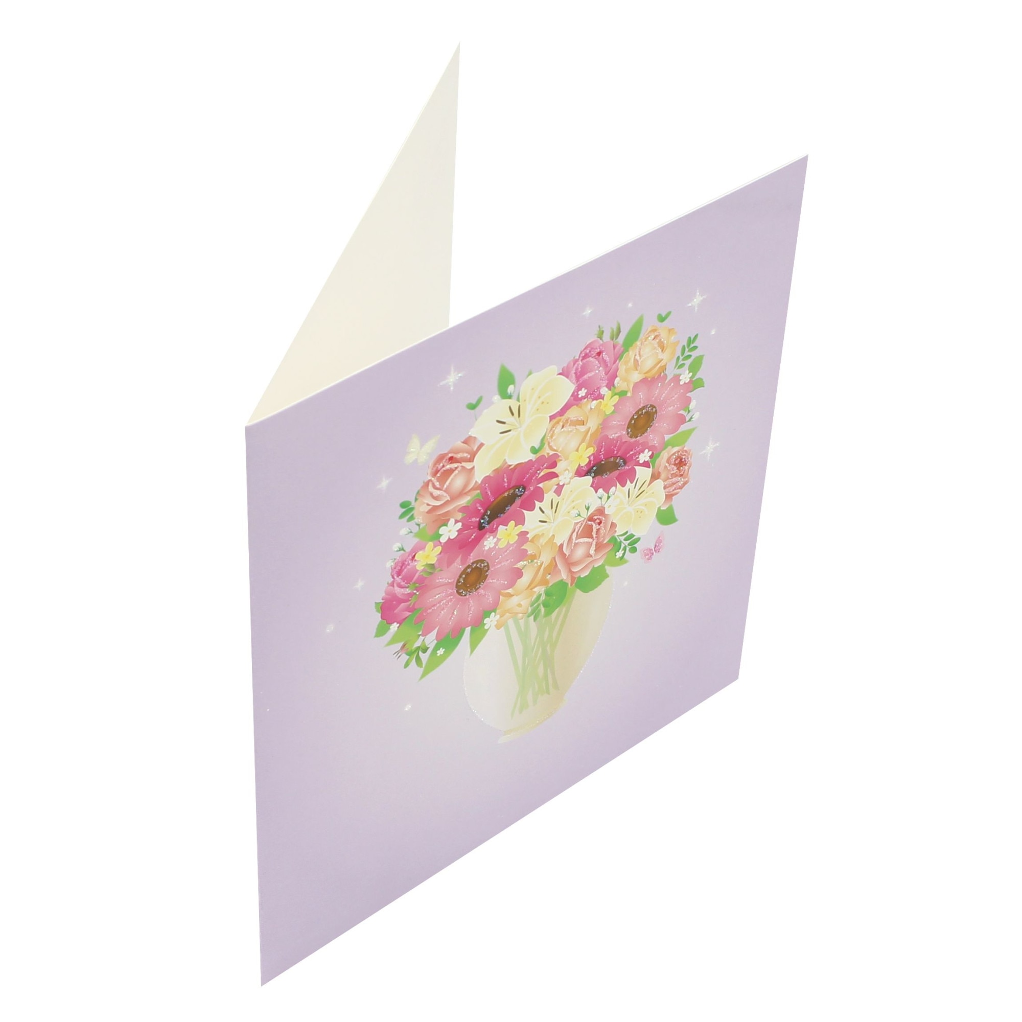 Felicitare Premium Shimmering Bouquet